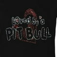 thumbnail image 3 of Loved By A Pit Bull Bling Womens Fitted Tee & Gift Bag Multi-pack, Pit Bull Mom, 3 of 3
