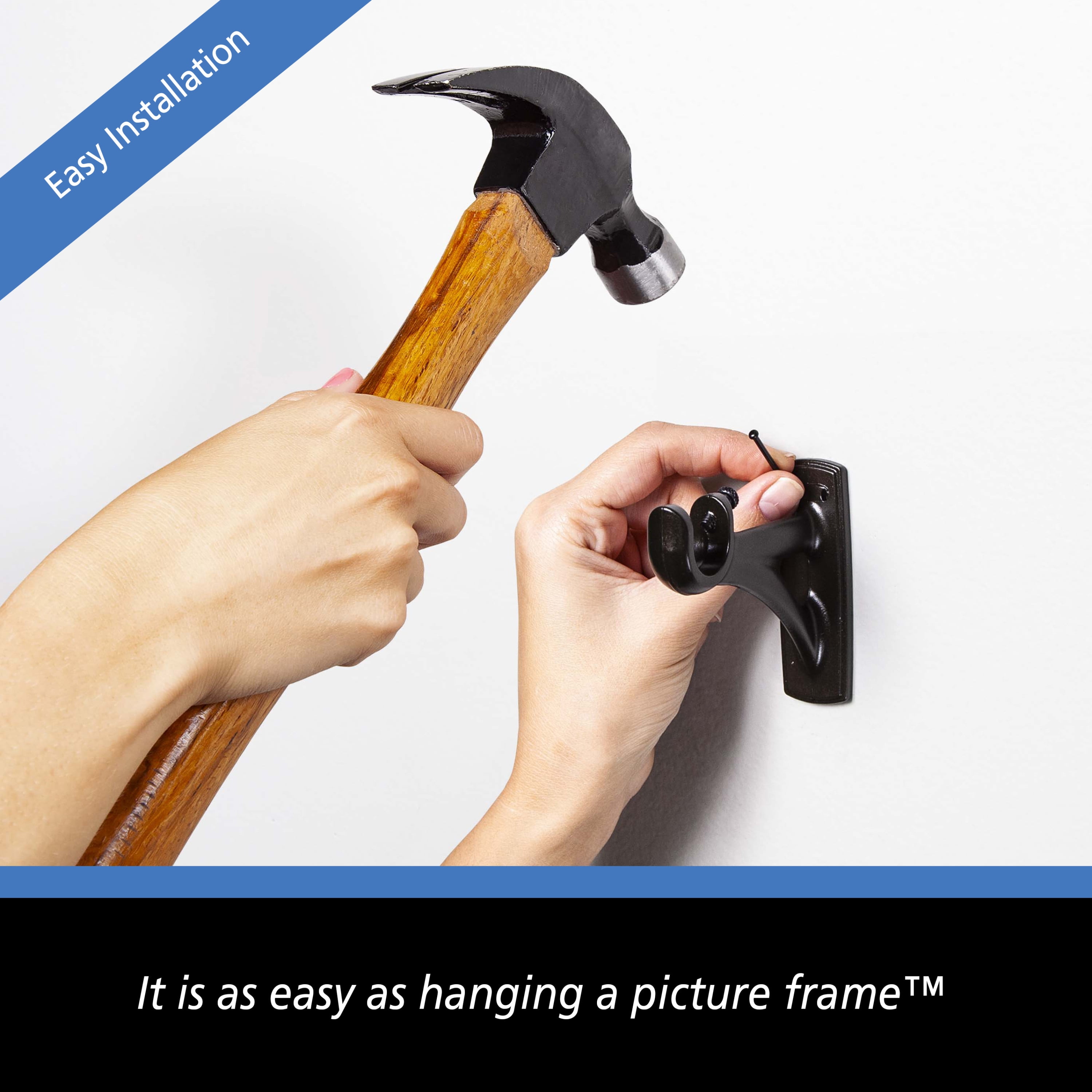 Mainstays 3 4 1 Bronze Fast Fit Easy Install Single Curtain Rod