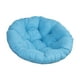 thumbnail image 4 of Cojín redondo acolchado para silla de 50 cm (solo cojín) con cesta colgante transpirable Cielo azul, 4 of 9