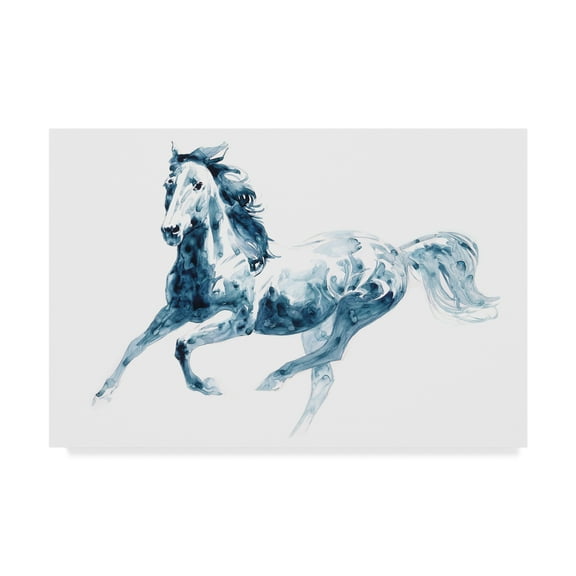 Trademark Fine Art 'Sapphire Gallop II' Canvas Art by Julie T. Chapman