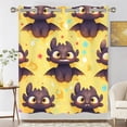 thumbnail image 2 of How to Train Y×our Dra×gon Curtains 63 Inch Length, Thermal Insulation Blackout Curtains Privacy Curtains for Bedroom/Living Room 2PC, 2 of 5
