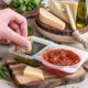 thumbnail image 2 of Double Compartment Condiment Container Reusable Sauce Containers, 2 of 5