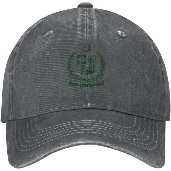 State Emblem of Pakistan Baseball Cap for Men Women Hat Adjustable Vintage Cotton Dad Caps