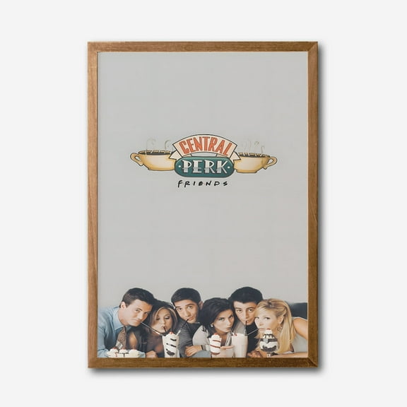 Central Perk Friends Canvas Wall Art, Iconic TV Show Decor, Modern Living Room Accent, Pop Culture Illustration, Framed Poster Artwork