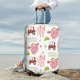 thumbnail image 7 of Rateoe a cow and a pig Printed Luggage Cover, Suitcase Protector Fits 18-32 Inch Luggage-, 7 of 7