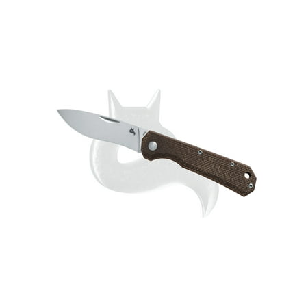 Black Fox Coil Slipjoint Brown Micarta 440C Stainless BF-748MIB Pocket Knife BF-748 MIB