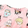 thumbnail image 5 of Defitshape Women's Cotton Nightgowns & Sleepshirts Patterned Night Dress Sleepwear Summer Soft Sleep Shirt Short Sleeve Pajama Dress Cute Cartoon Cup Cat Medium, 5 of 5