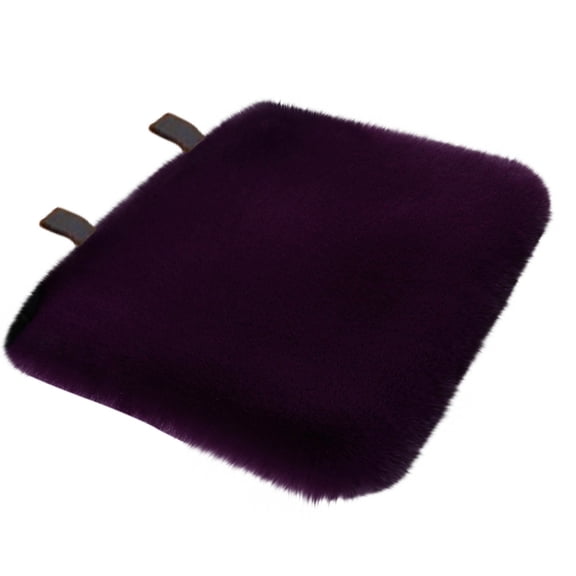 Car Seat Cushion,Soft Flannel Fabric and Faux Fur Cover,Universal Auto Seat Protector for Hip Pain Relief,Non-Slip Backing for Office and Home Chair,Comfortable Vehicle Accessories