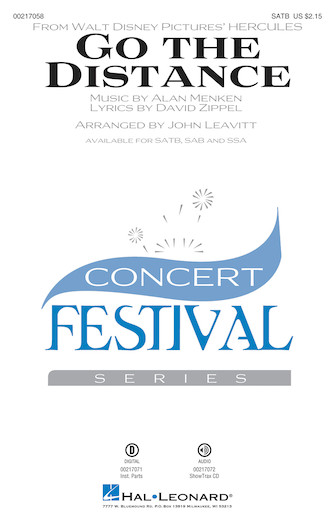 Go The Distance From Hercules Alan Menken Disney Choral Satb Walmart Com