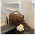 thumbnail image 1 of Bolso Cambridge retro para mujer 2025, nuevo modelo otoño/invierno, diseño sencillo y versátil, bolso mensajero de mano, bandolera cruzada para mujer., 1 of 9