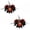 A, variant on 2 PCS Halloween Burgundy Rose Candle Rings 13.78in, Halloween Candle Wreath with Red Roses and Black Leaves, Halloween Table Decor for Gothic Centerpiece