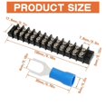thumbnail image 2 of 2PCS 12 Circuits 12 Positions Terminal Block 20-30A 200-450V Dual Row Screw Terminals Strip, 2 of 5