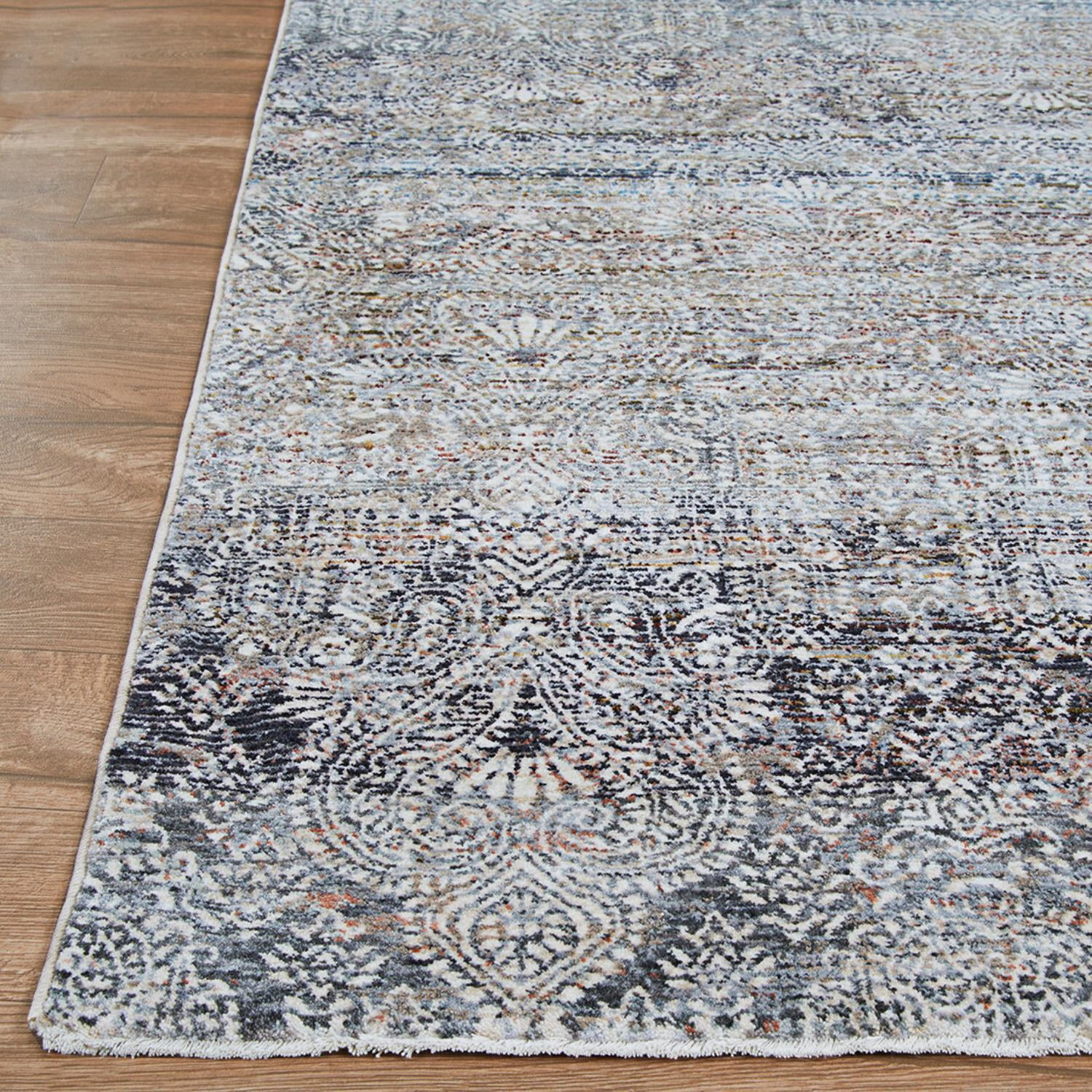 Couristan Barocco- Multi/Antique Beige Pewter 7'10" X 10'9", Area Rug