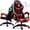 Red, variant on Ergonomic Gaming Chair, CHAHO Gaming Chair with Speaker & LED Lights, Computer Racing Chair for Adults, PU Leather Office Chair with Footrest Lumbar Support Headrest, Red