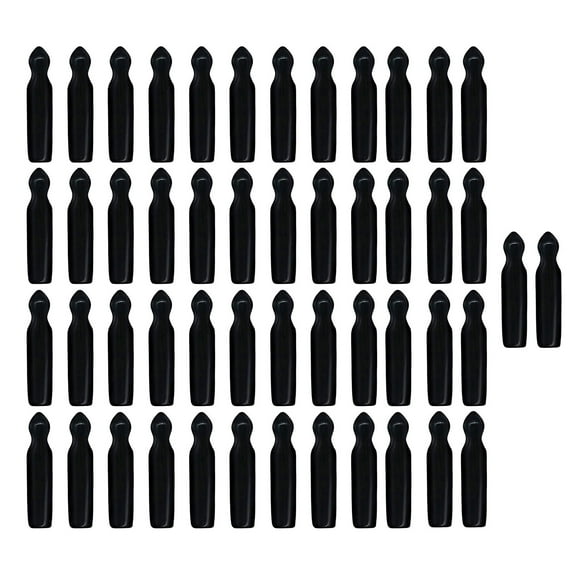 50 PCS Black Pour Spout Covers Pourer Dust Caps Liquor Pourer Cover PVC PVC Bottle Caps Beverage Dispenser Caps