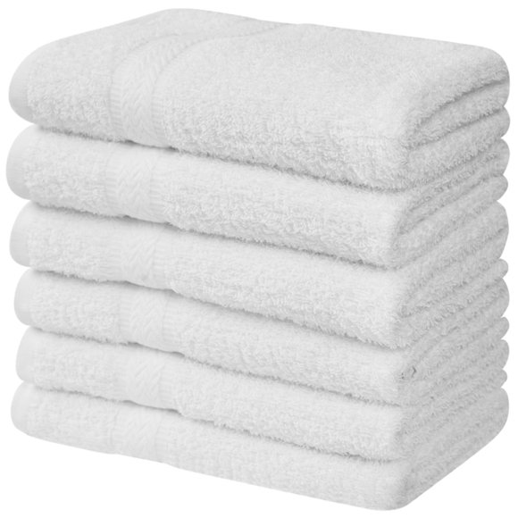 Linteum Textile Supply Premium Hair Drying Towels 100% Ring Spun Cotton Hair Towel for Women, Men, Kids 20x40 inches Quick Dry Salon Towels Hand Towel for