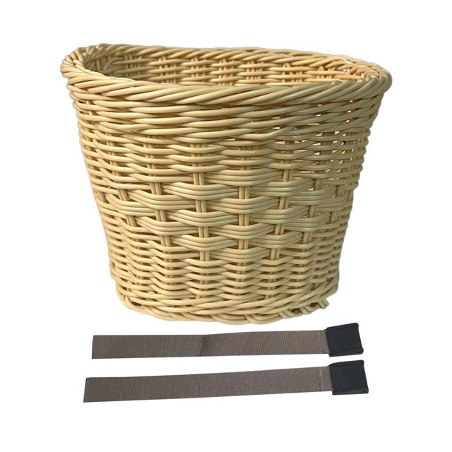 Cesta de bicicleta para niños, manillar delantero, cesta de bicicleta para niños, cesta tejida a mano, cesta delantera de transporte para bicicleta, compras