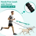 thumbnail image 2 of PetAmi Heavy Duty Hands Free Dog Leash, Adjustable Waist Belt for Large Dog Walking Up to 125 lbs, Bungee Leash for Pet Running, Hiking, Reflective Safety for Jogging, Biking, Purple Handle, 2 of 8