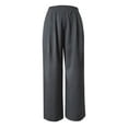 thumbnail image 6 of Angala Effortless Wide Leg Mid Rise Pants For – Loose Fit Creased Casual Suitable For Everyday Travel And Wear Soft Beautiful Women's Casual Trousers, 6 of 6