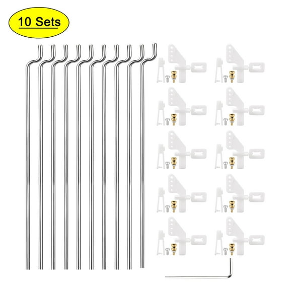 10 Sets RC Fixed Wing Airplane Control Horn Kit
