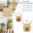 thumbnail image 6 of Seagrass Plant Basket Indoor, Outdoor |  Woven Large Seagrass Basket for Plants, Picnic Tree Basket Planter | Wicker Large Belly Basket with Plastic Liner for Storage, Flower Pots (Set of 2), 6 of 7