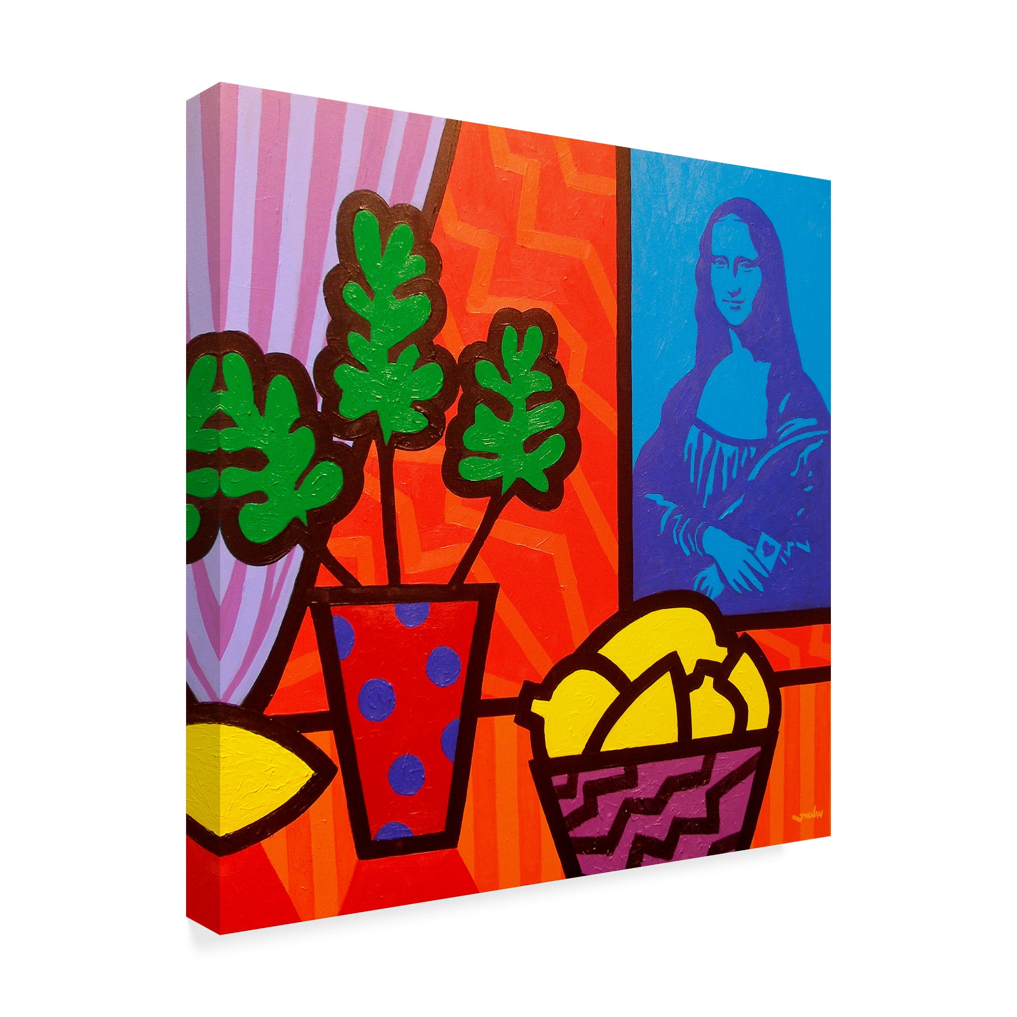 Trademark Fine Art 'Still Life with Matisse and Mona Lisa' Canvas Art by John Nolan