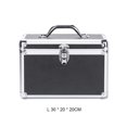 thumbnail image 2 of bedienty Storage Case Makeup Box Multifunctional Jewelry Container Light-weight Hard Shell Organization Cosmetic Tools Organizer Black/L, 2 of 6