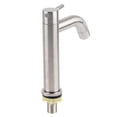 thumbnail image 2 of Stainless Steel Brushed Single Cold Faucet, High Pressure Resistance, Ceramic Valve Core, Bubbler Filter, Soft Water, Bathroom Kitchen Accessory, 2 of 7