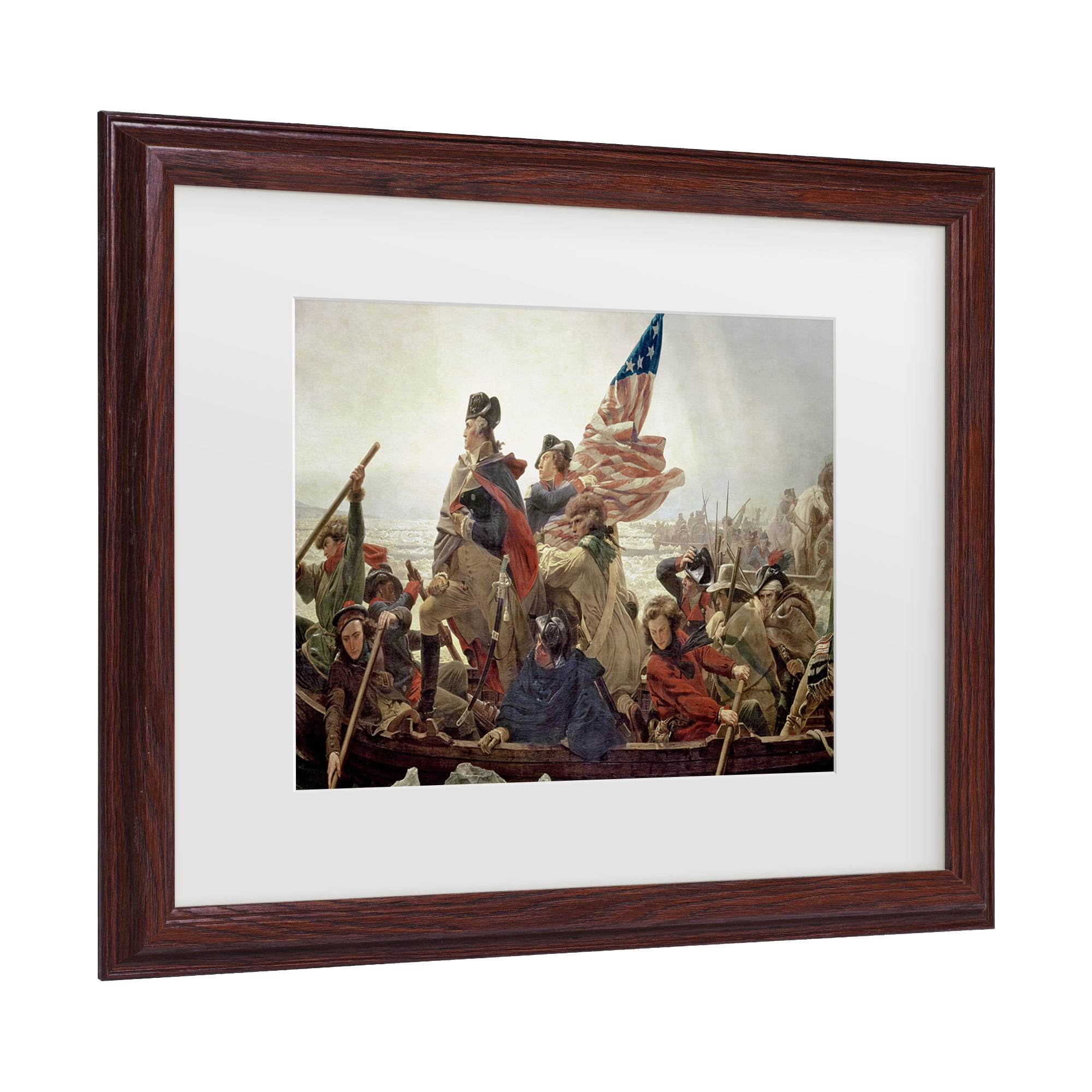 Trademark Fine Art ''Washington Crossing Delaware River in 1776' Canvas Art by Emanuel Leutze