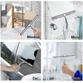 thumbnail image 4 of Stainless Steel Squeegee for Shower and Window Cleaning, 4 of 5