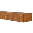 thumbnail image 4 of Country Living Bodie 72" Hand Distressed Wood Fireplace Mantel Shelf - Chestnut Finish, 4 of 7