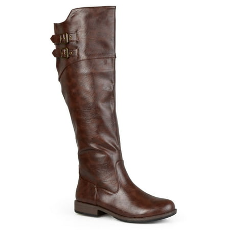 Journee Collection Tori Women's Knee-High Boots Color: Brown Size: 7