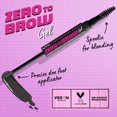 thumbnail image 3 of NYX PROFESSIONAL MAKEUP, Zero To Brow Longwear Gel, Dual-ended Liquid Eyebrow gel, Vegan Formula - Taupe, 3 of 6