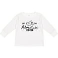 thumbnail image 3 of Inktastic Let The Adventure Begin with Camping Tent and Mountains Boys or Girls Long Sleeve Toddler T-Shirt, 3 of 5