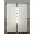 thumbnail image 1 of Diamond 2-Pack Sheer Rod Pocket Window Panel, Beige, 54x84 Inches, 1 of 1