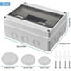 thumbnail image 2 of Caja eléctrica impermeable para exteriores de una pieza IP65, 12 módulos, superficie de plástico ABS IP65, caja eléctrica impermeable para exteriores, gabinete de control, unión b, 2 of 5
