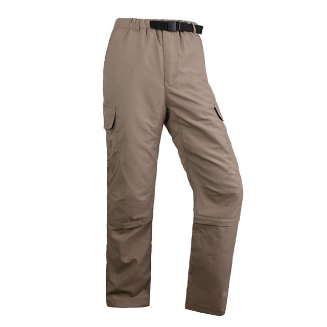 Pantalones Honeeladyy extraíbles para hombre, ajustados, de color liso, con múltiples bolsillos, para deportes al aire libre, de trabajo, largos, de vestir