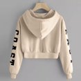 thumbnail image 5 of Stylish Women's T-Shirts Sleeve Blouse Sweatshirt Long Letters Pullover Hoodie Casual Tops for Everyday Wear, 5 of 7