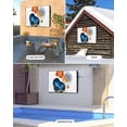 thumbnail image 4 of Abstract Geometric Outdoor TV Cover 40 to 43 inch Blue Red Orange Modern Minimalist Waterproof Dustproof TV Covers for Outside with Zipper Remote Control Pocket Flat Screen Protectors, 4 of 7