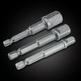 thumbnail image 3 of 1/4inch Hexagonal Shank Socket Bit Adapter, Socket Adapter Set, 3pcs/Set for Electric Drills Electric Screw Driver, 3 of 8