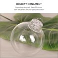 thumbnail image 4 of Zcyifa 20Pcs Clear Fillable Ornament Balls 10cm Christmas Tree Hanging Pendant, 4 of 10