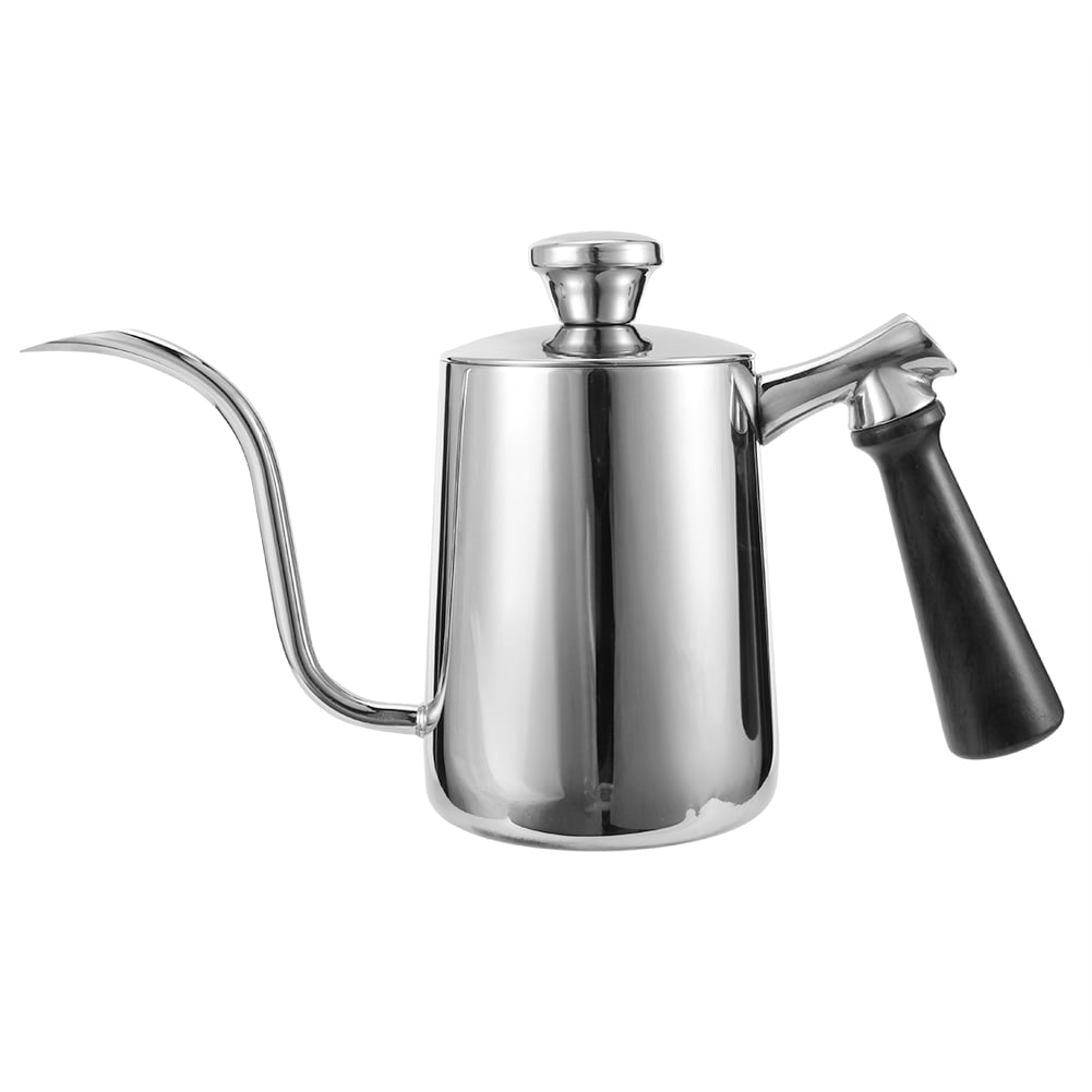 Drip Kettle Coffee Pot Silver Stainless Steel Coffee Pot Antirust Moka