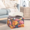 thumbnail image 4 of Iauyy Large Storage Box with Lid - Foldable Home Storage Bins for Clothes Toy Holiday Decor, Flower (42*32*30cm), 4 of 6