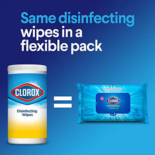 Clorox - Disinfecting Wipes: Pre-Moistened, 75 Sheet/Pack, - 80392996 - MSC  Industrial Supply