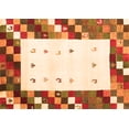 thumbnail image 1 of Ahgly Company Indoor Rectangle Abstract Orange Contemporary Area Rugs, 5' x 8', 1 of 1