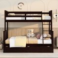 thumbnail image 2 of Twinfull Bunk Bed With Storage In Exquisite -colored Features, 2 of 6