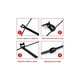 thumbnail image 4 of 50 Piezas Bridas para Cables, Bridas para Cables, Cinta Reutilizable para Bridas, Cortadas a Medida, Fácil Corte para Cuerdas y Gestión de Cables, 12mm150mm Negro, 4 of 5