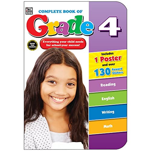 Pre-Owned Carson Dellosa Complete Book of Grade 4 Workbook, 9781483813097, 1483813096, Paperback, Workbook edition
