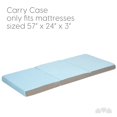 thumbnail image 2 of Milliard Estuche de transporte para tapete de siesta triple plegable azul para niños pequeños (24 pulgadas x 19 pulgadas x 9 pulgadas) no incluye el colchón, 2 of 5