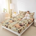 thumbnail image 4 of Feelyou Funny Dalmatian Teens Full Size Sheets, Kawaii Dog Pug Lover Bed Sheets, Cute Cartoon Animal Sheet Sets, Ultra Soft Bedroom Decor, 4pcs, 4 of 7